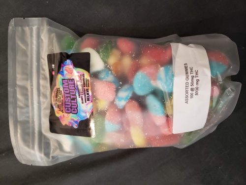 THC Sour Mixed Gummies 5000mg (100 gummies @ 50mg THC) 100 gummies photo review